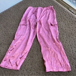 Pink Cargo Lounge Pants Victoria’s Secret  soft small 26-34 stretch waist